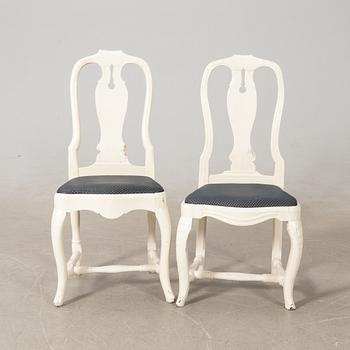 Chairs a pair, late Baroque first half of the 18th century.