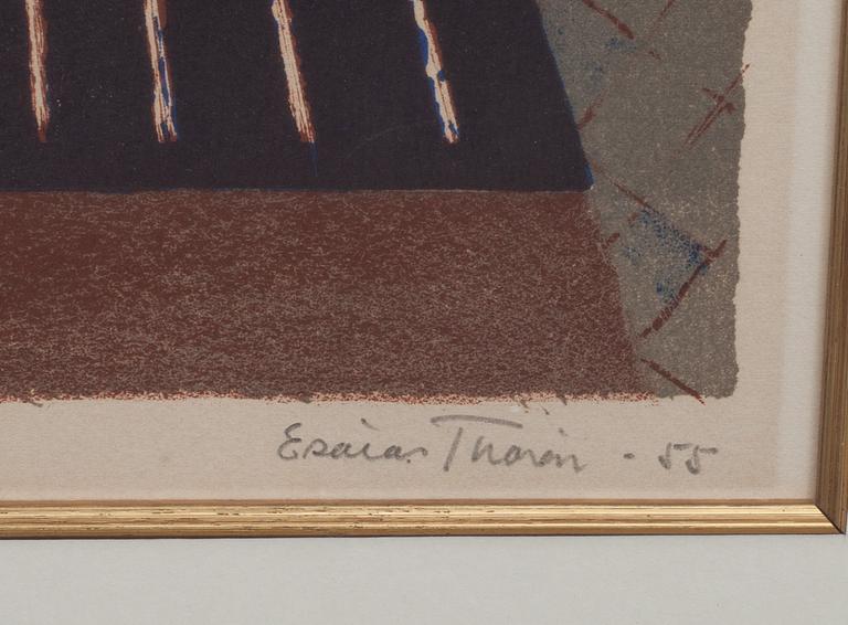 ESAIAS THORÉN, färglitografi, signerad, daterad -55 och numrerad 1/10.