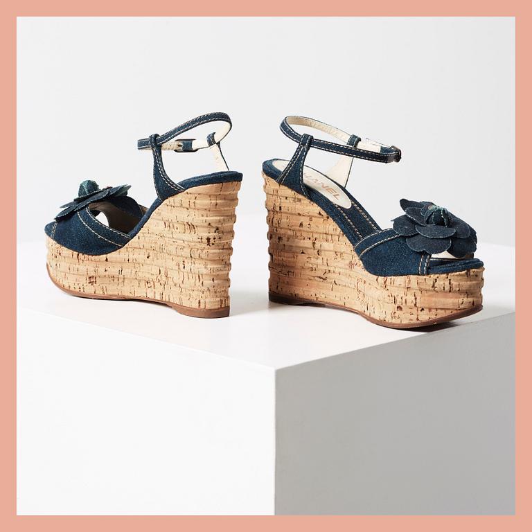 SANDALER, Chanel, storlek 38,5.