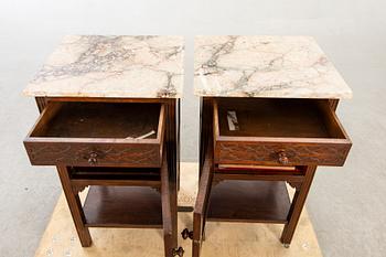 A pair of night stands first half of 20th century.