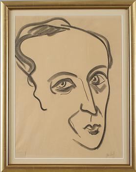 John Jon-And · JOHN JON-AND, teckning, signerad, daterad 1937.