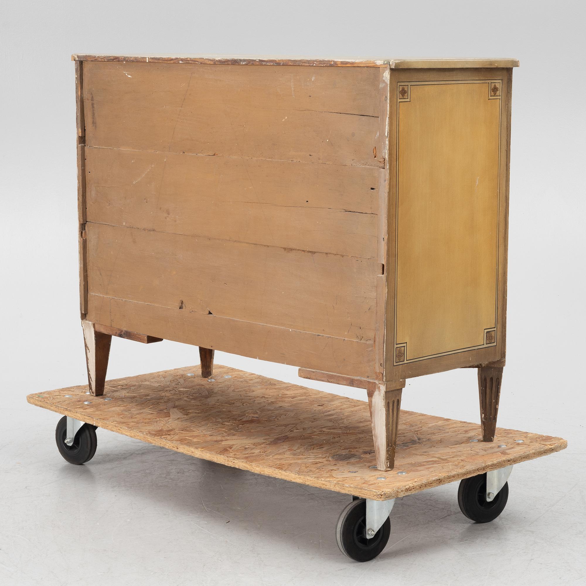 Byrå, gustaviansk stil, 1800-talets andra hälft.