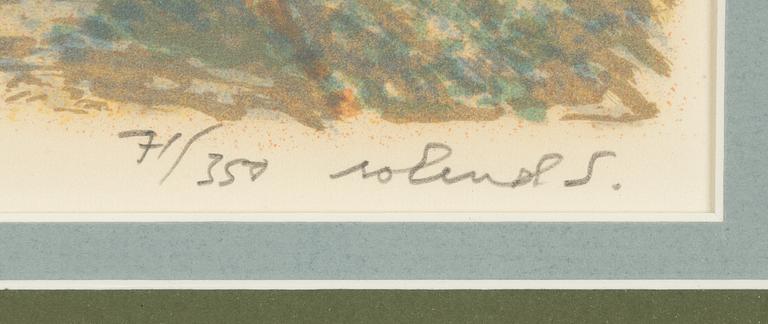 Roland Svensson, färglitografi, signerad 71/350.