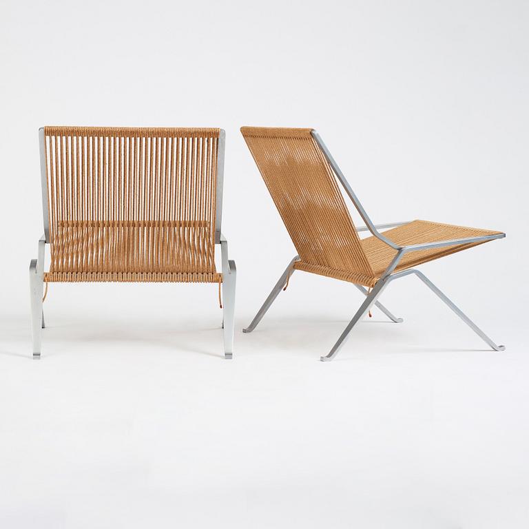 Poul Kjaerholm, a pair of 'PK 25' easy chairs, 'The Element Chair', edition E Kold Christensen, Denmark ca 1962.