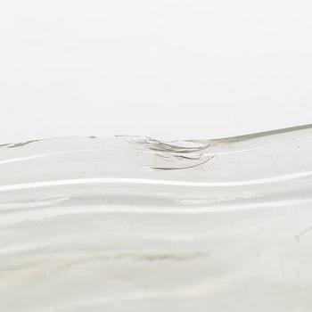 Alvar Aalto, a 1939-1940 dish '9748' signed Alvar Aalto for Karhula Glassworks, Finland.
