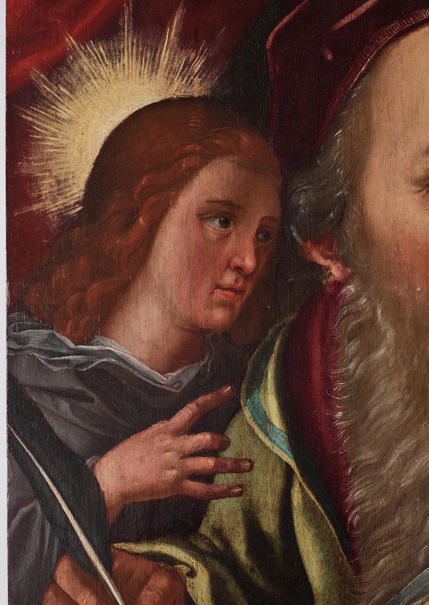Flamländsk/Spansk skola, tidigt 1600-tal, St Matteus och Ängeln.