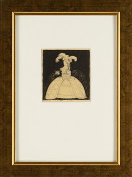 John Bauer, litografi, ur sviten "Troll", 1915, signerad B i trycket.