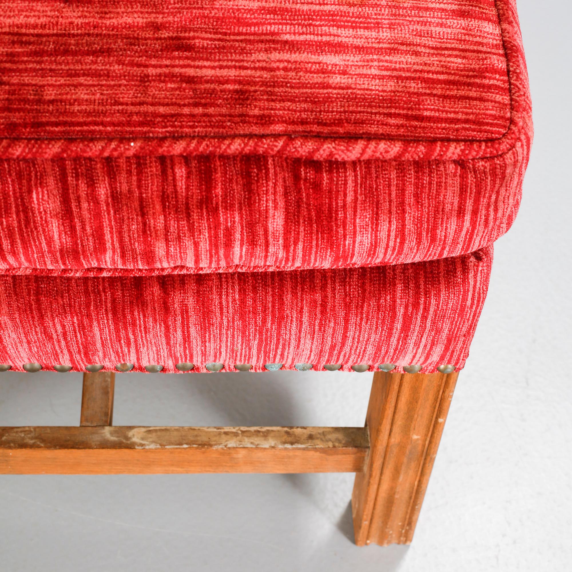 An armchair with a footrest, second half of the 20th century.