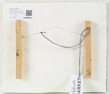 GITTAN JÖNSSON, olja och collage på pannå, signerad Gittan Jönsson och daterad 96.