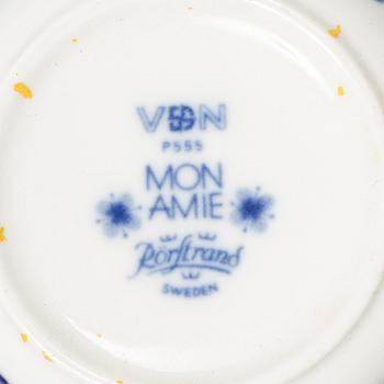 Marianne Westman, teservis, porslin, 22 delar, "Mon amie", Rörstrand.