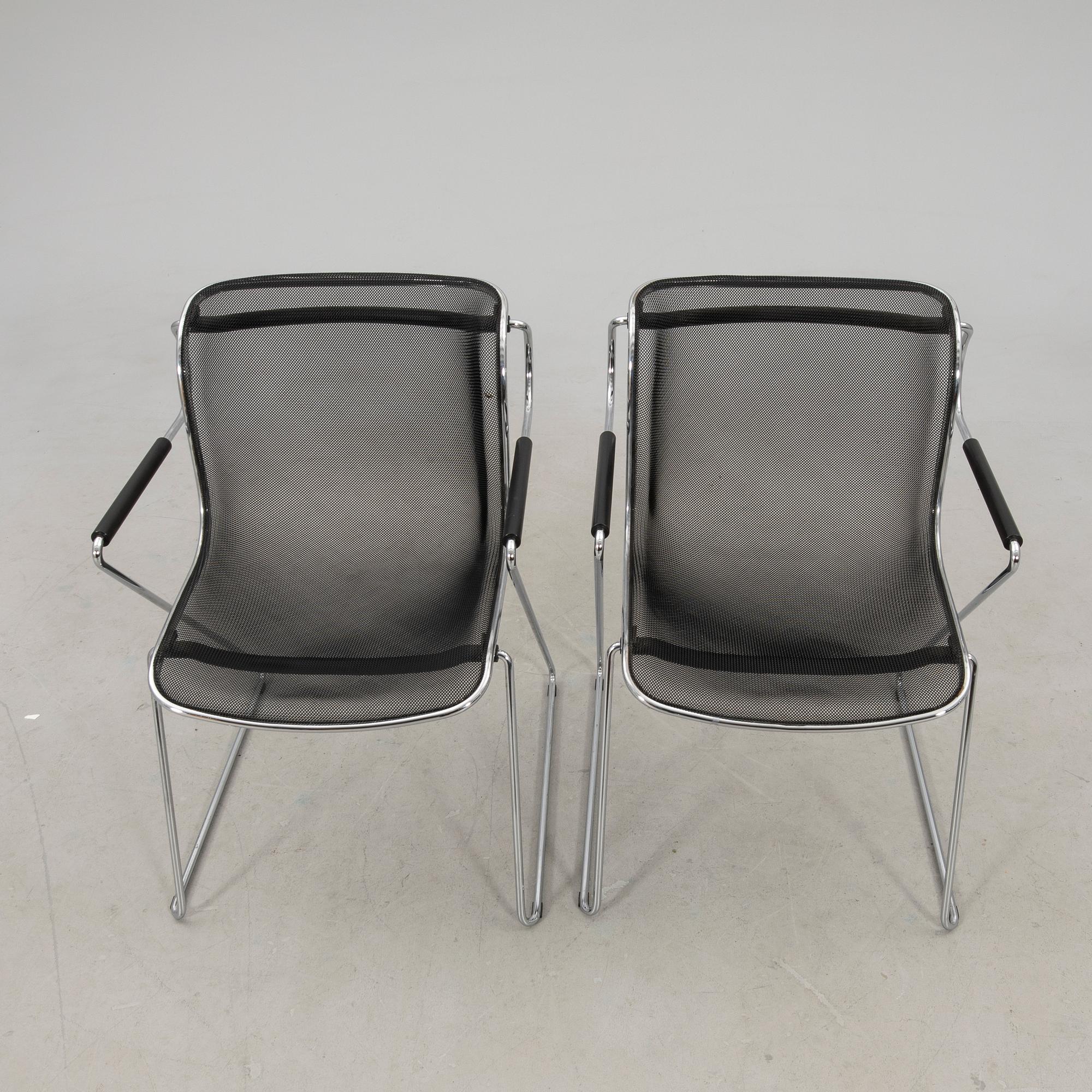 Charles Pollock, armchairs 2 pcs "Penelope" for Castelli, Italy, 1982.