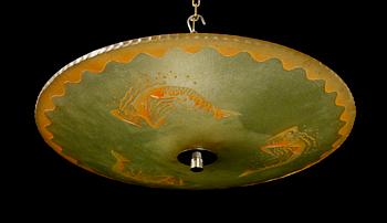 TAKPLAFOND, 1900-talets mitt, Orrefors. D 55.
