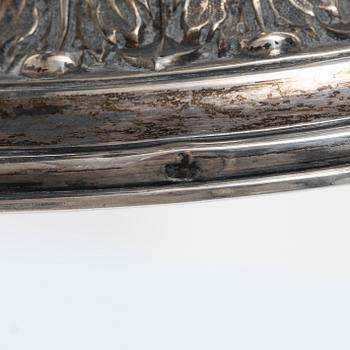 Cup and pipe, silver, one with mark of Claes Christian Carlén, Borås 1854.