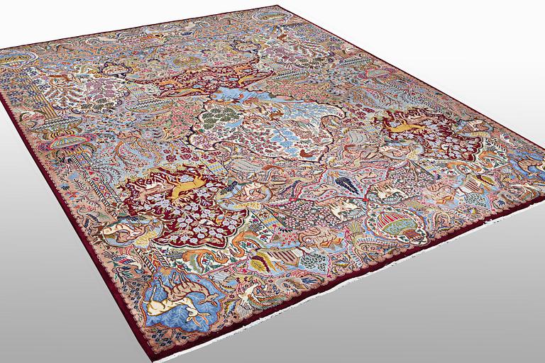 A carpet, Kashmar, ca 393 x 303 cm.