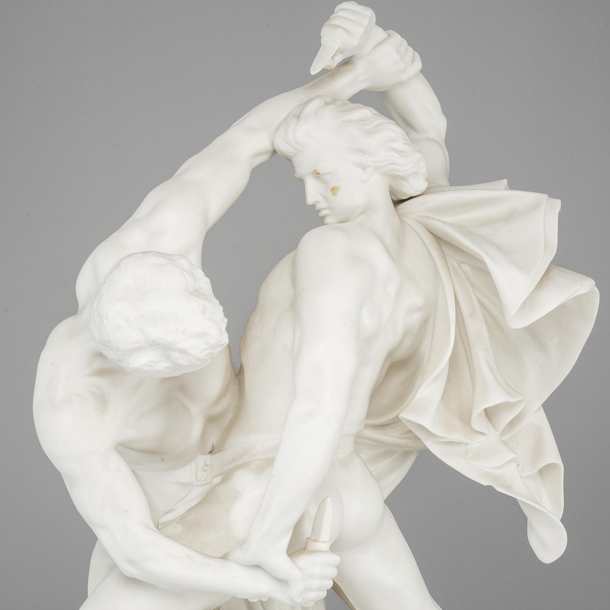 JOHAN PETER MOLIN, after. A porcealin sculpture from Gustavsberg.