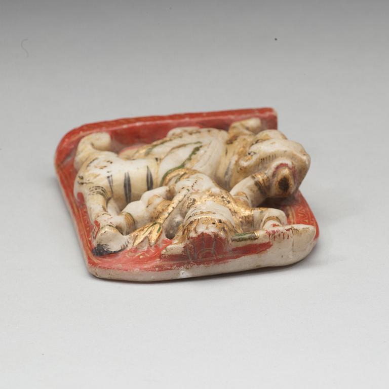 GUDOM, alabaster. Indien, 1800-tal.