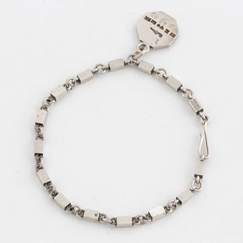 WIWEN NILSSON, silver bracelet with charm.