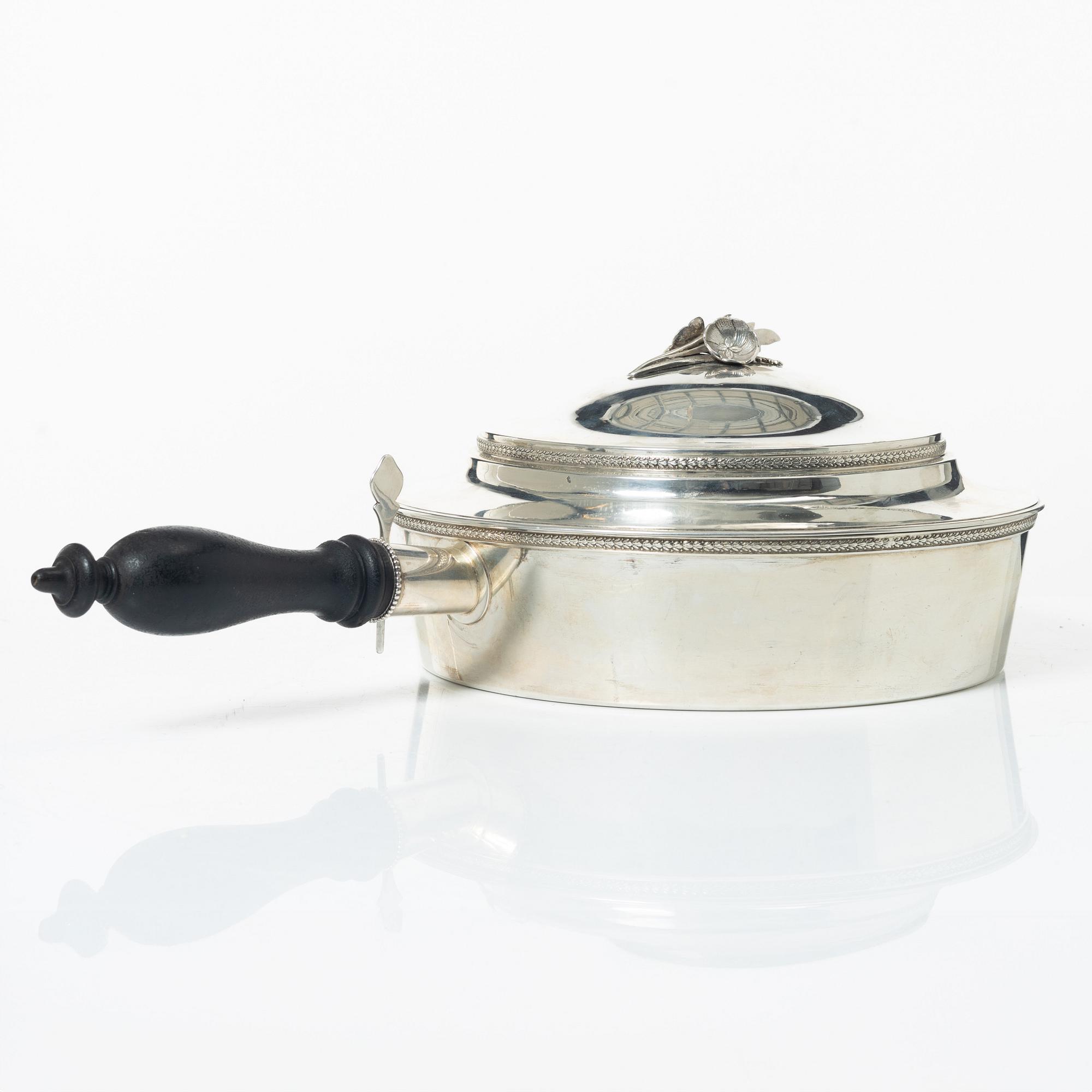 Karott med lock, silver, Carl Sandberg, Ystad 1903.