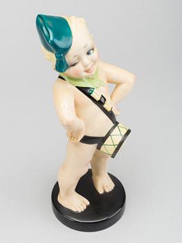 Sandro Vachetti, a 'Balilla' ceramic figure, Essevi, Italy 1930's.