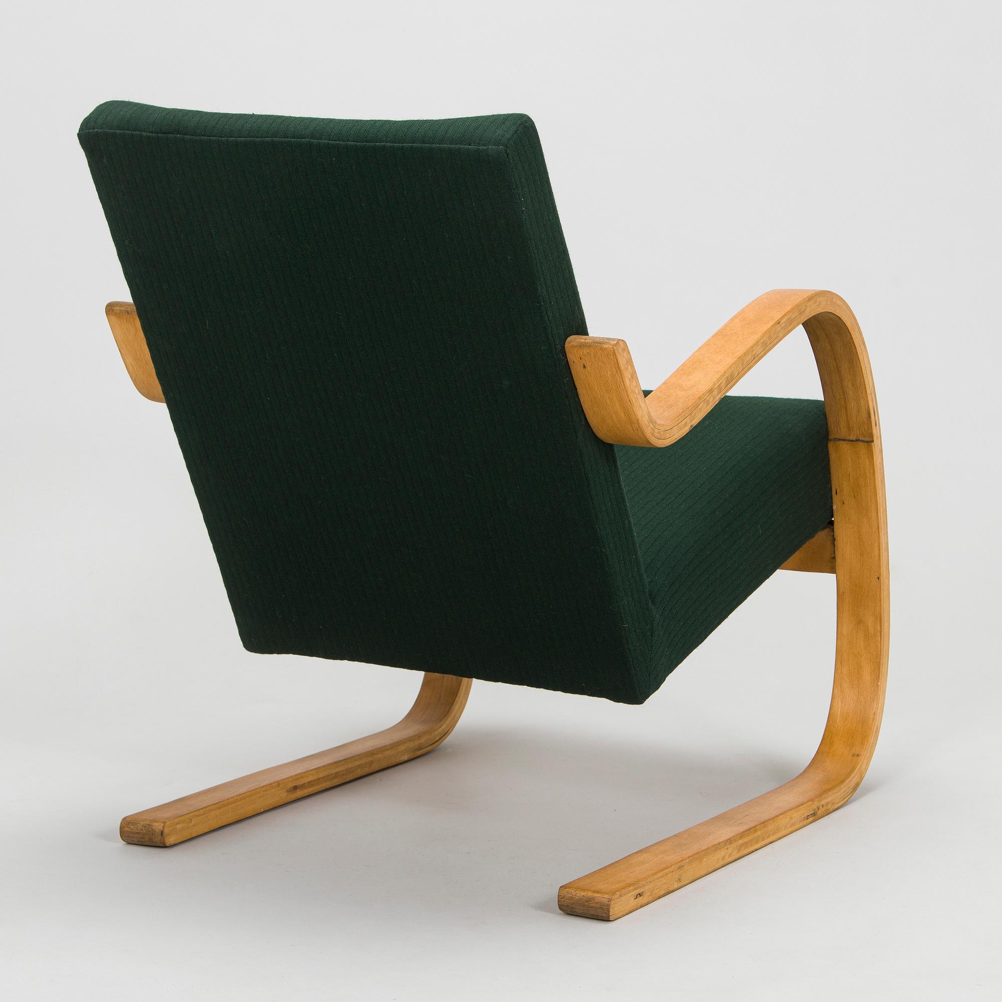 Alvar Aalto, fåtölj, modell 34 för O.Y. Huonekalu- ja Rakennustyötehdas A.B. tidigt 1930-tal.
