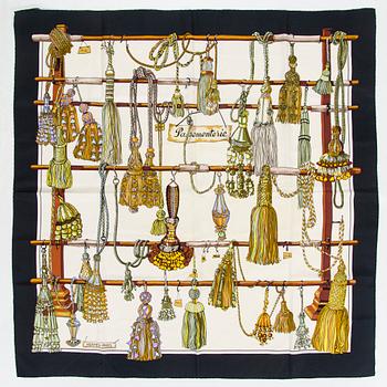 Hermès, a silk 'Passementerie' scarf.