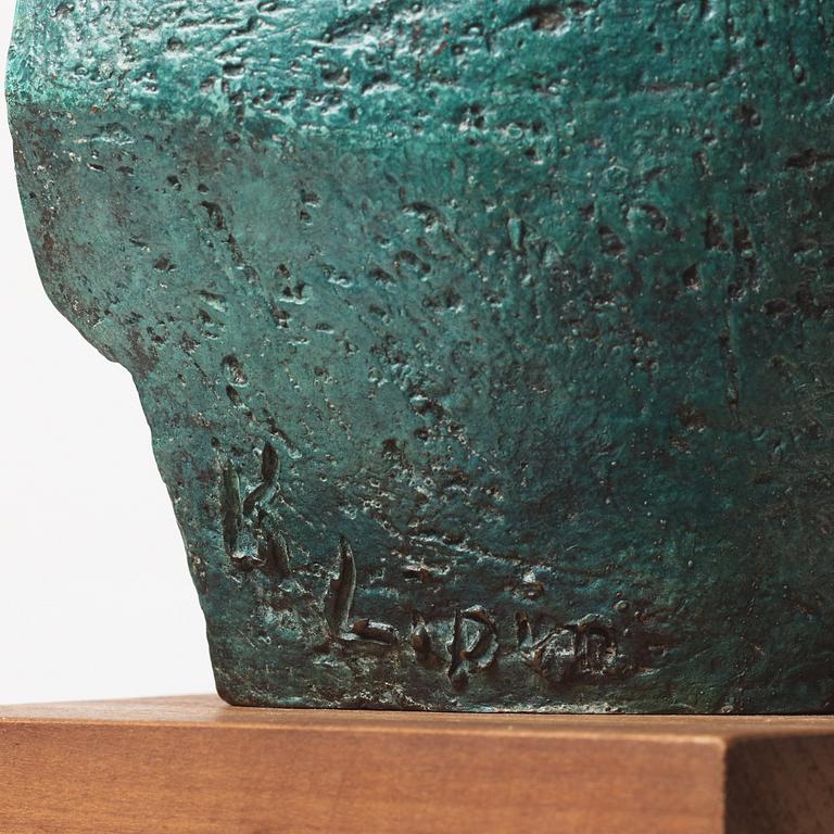 Kathe Lipin, skulptur, brons, signerad K Lipin,