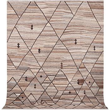 A carpet, Afghan Kilim, c. 302 x 254 cm.