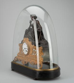 BORDSKLOCKA, brons, nyrokoko, 1800-talets senare hälft.