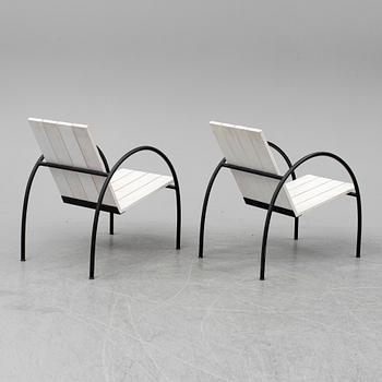 A SET OF TWO JONAS BOHLIN "LIV" ARMCHAIRS, Jonas Bohlin Design Stockholm. The model designed in 1997.