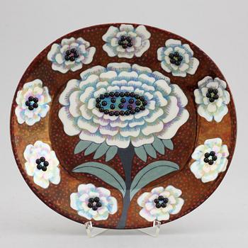 BIRGER KAIPIAINEN, ceramic Fiori dish, marked "Birger Kaipiainen, Arabia art made in Finland 1983", numbered 1903/2000.