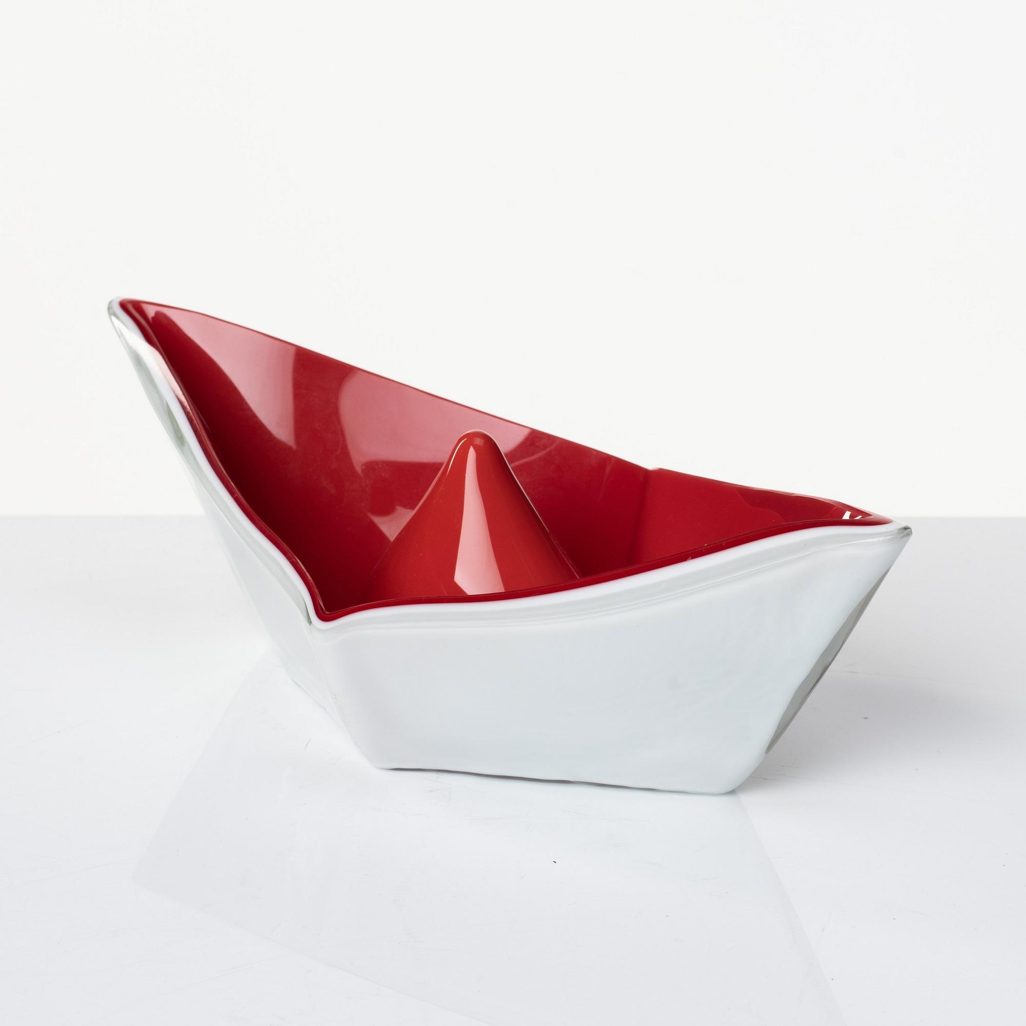 Gino Vistosi, a "Bicolori bowl", Vistosi, model S-196, Italy.