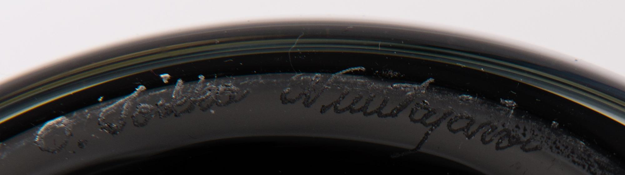 OIVA TOIKKA, LINTU. Kiikkuri. Sign. Oiva Toikka, Nuutajärvi. 1990-luvun puoliväli.