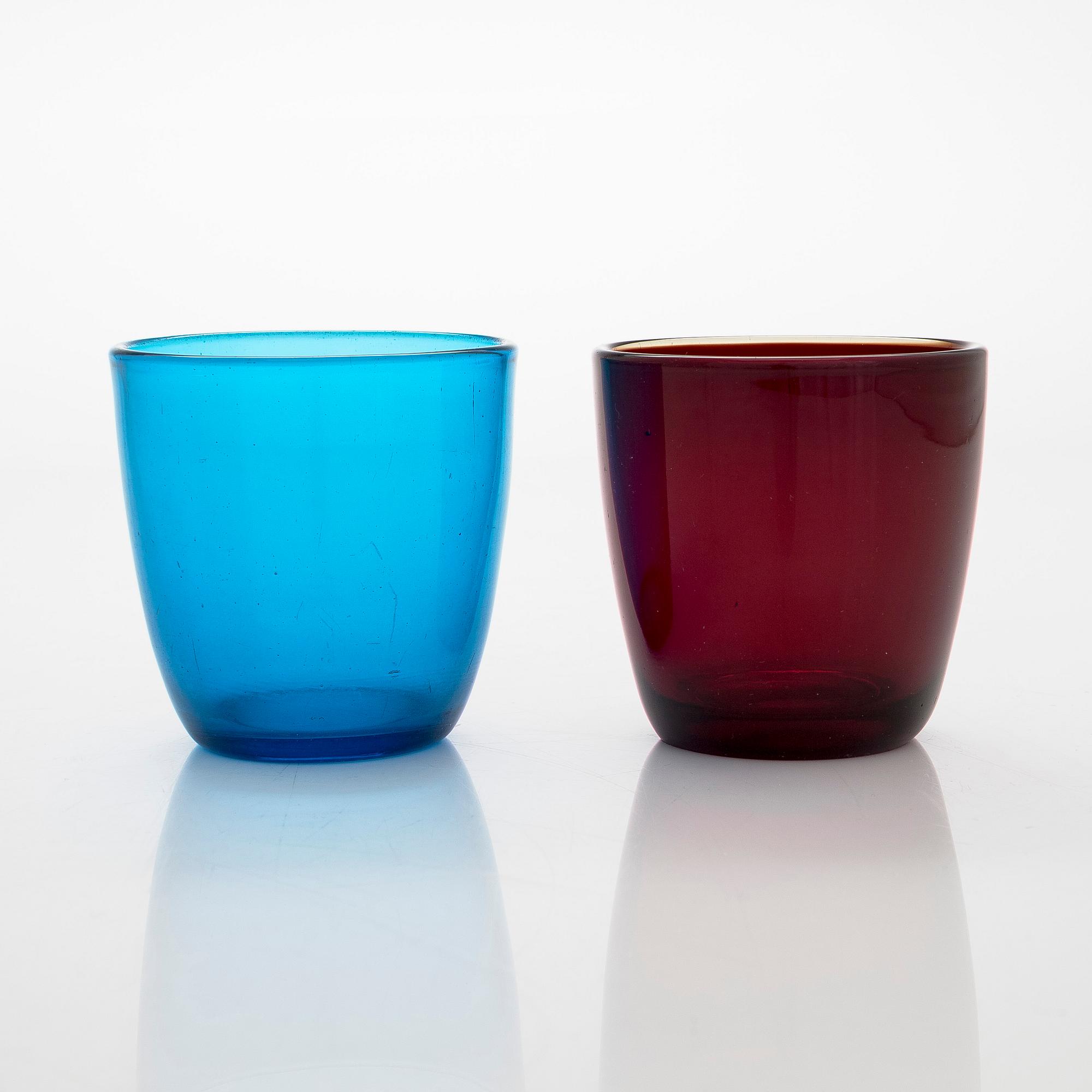 Tapio Wirkkala, an 18-piece set of '4090' drinking glasses for Iittala, 1956-61.
