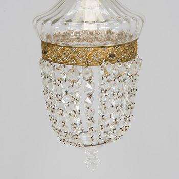 A glass ceiling light, first half of the 20th Century.