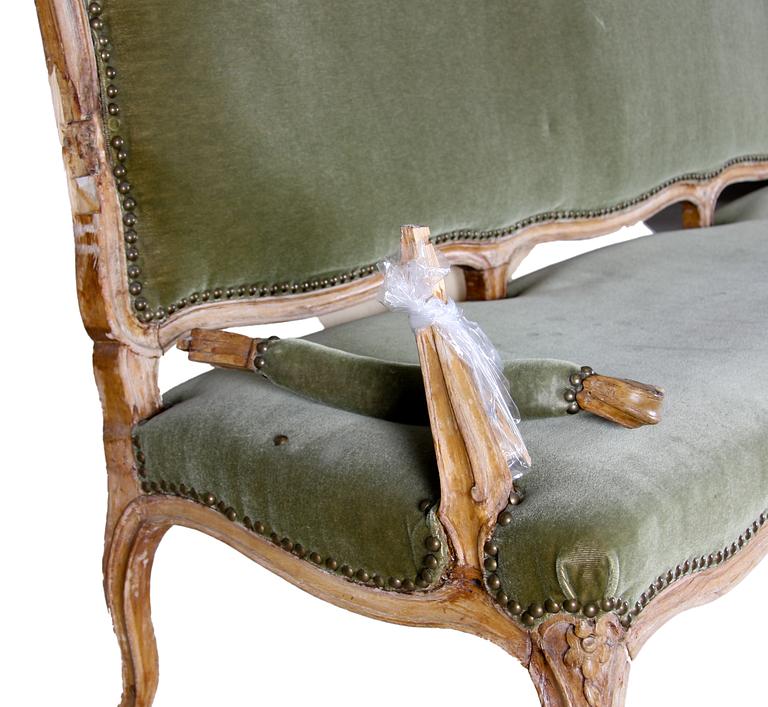 SOFFA. Louis XV, Frankrike 1700-tal.