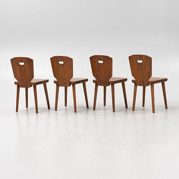 Chairs, set of 4, sports cabin model, first half of the 20th century.
