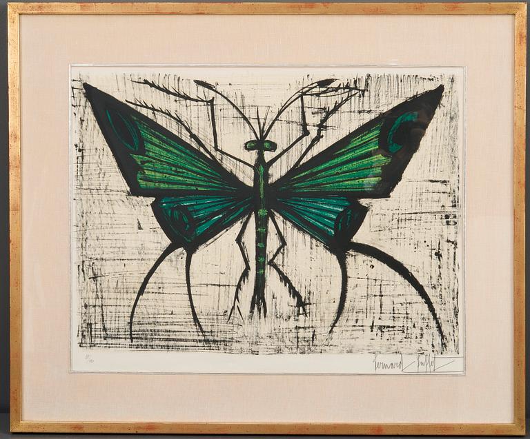 Bernard Buffet, GREEN BUTTERFLY.