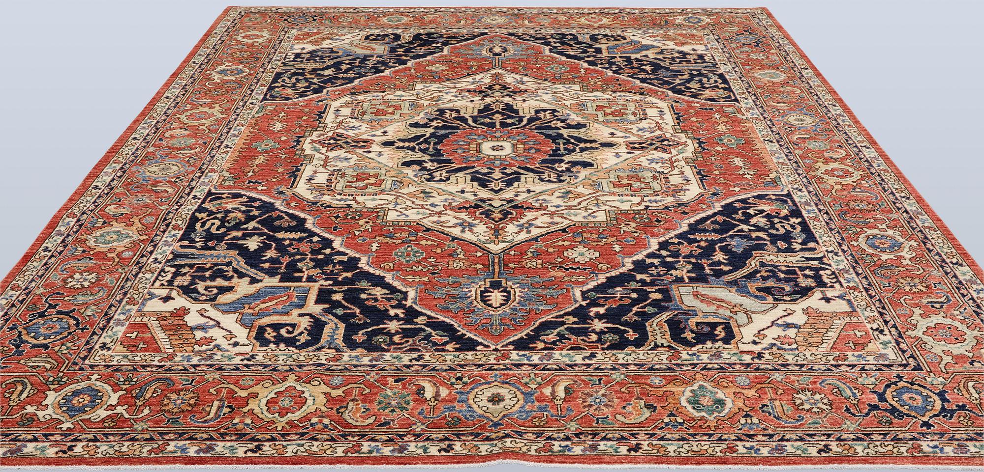 A Zigler, Heris Design carpet, 297 x 247 cm.