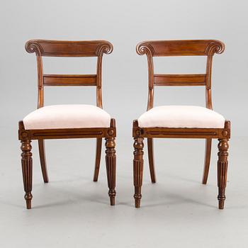 A set of four Regency Style chairs, mid-19th century.