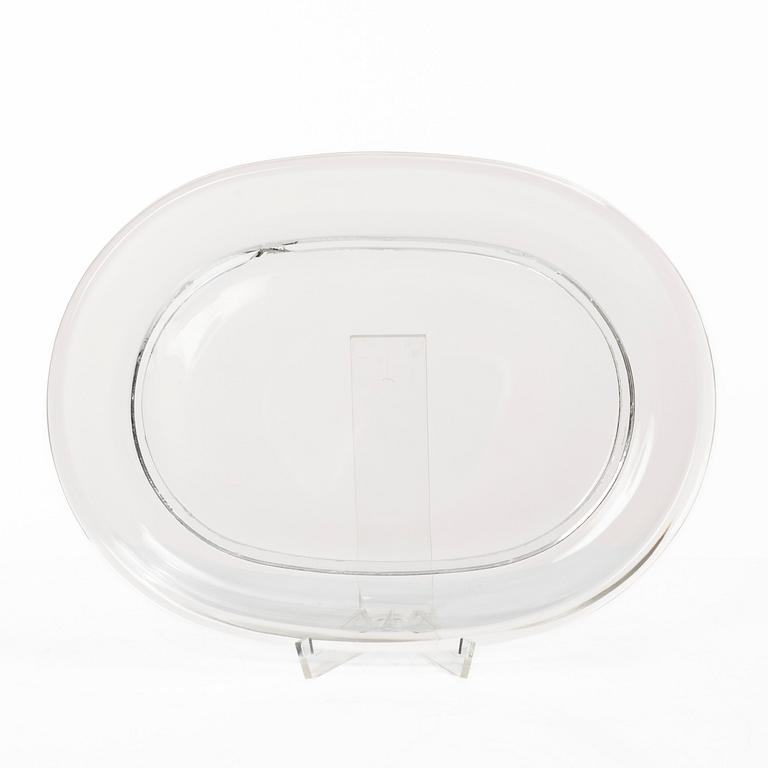 Josef Frank, five glass lobster plates, Reijmyre/Gullaskruf for Svenskt Tenn.