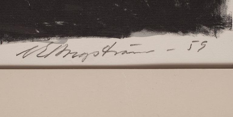 ERNST METHER-BORGSTRÖM, litografi, signerad och daterad -59.