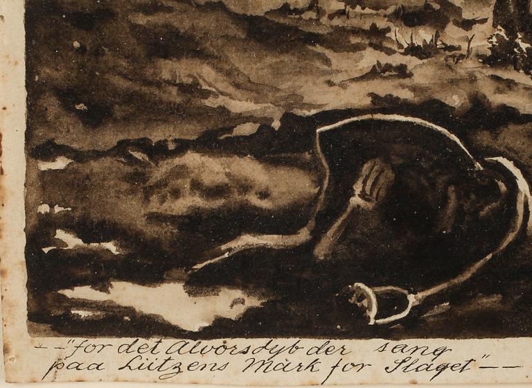 OKÄND KONSTNÄR, tucshlavering, 1700/1800-tal.