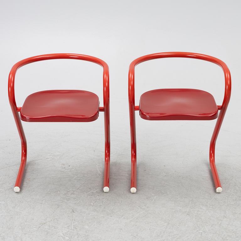 Börge Lindau, & Bo Lindekrantz, a set of 8 model S70-3 armchairs Lammhults.