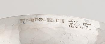 Roland Lantz, a signed sterling silver bowl, Stockholm 1982.
