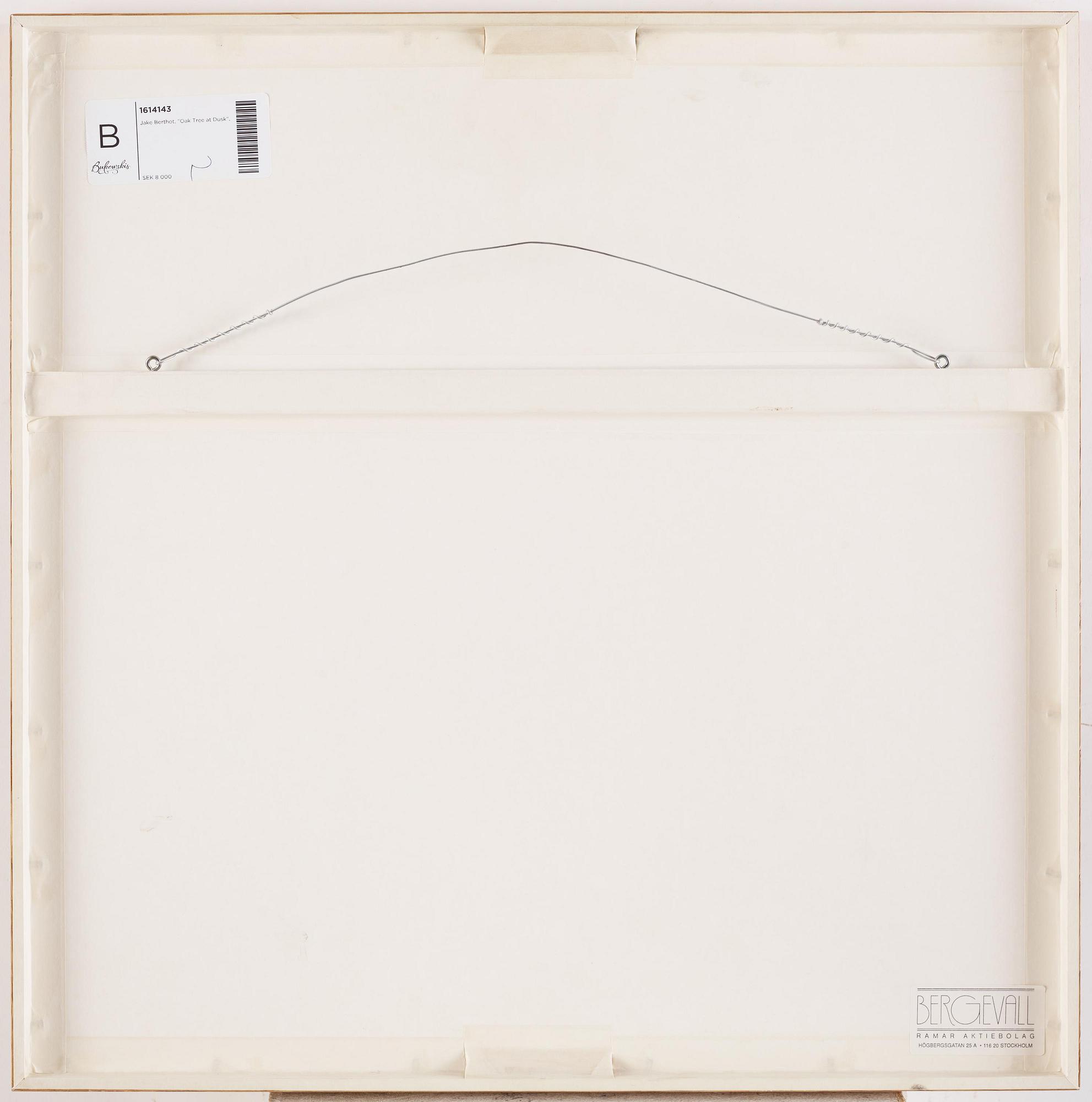 Jake Berthot, "Oak Tree at Dusk".