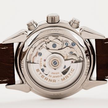 Eterna Matic, Chronometer, chronograph, wristwatch, 38 mm.