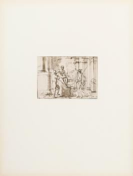 MAPP med 18 reproduktioner av Nicolas Poussin, utgiven av John Kroon. Nr 180/400.