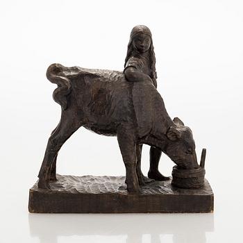 Elias Ilkka, Tyttö ja lehmä.