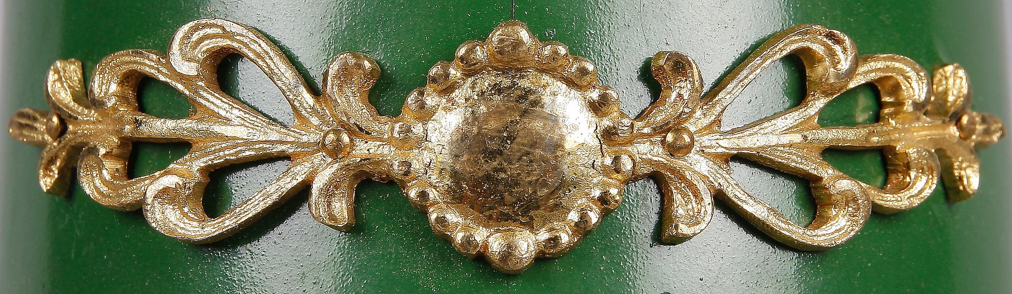 LÄSLJUSSTAKE, mässing, plåt, empiretyp, 1800-tal.