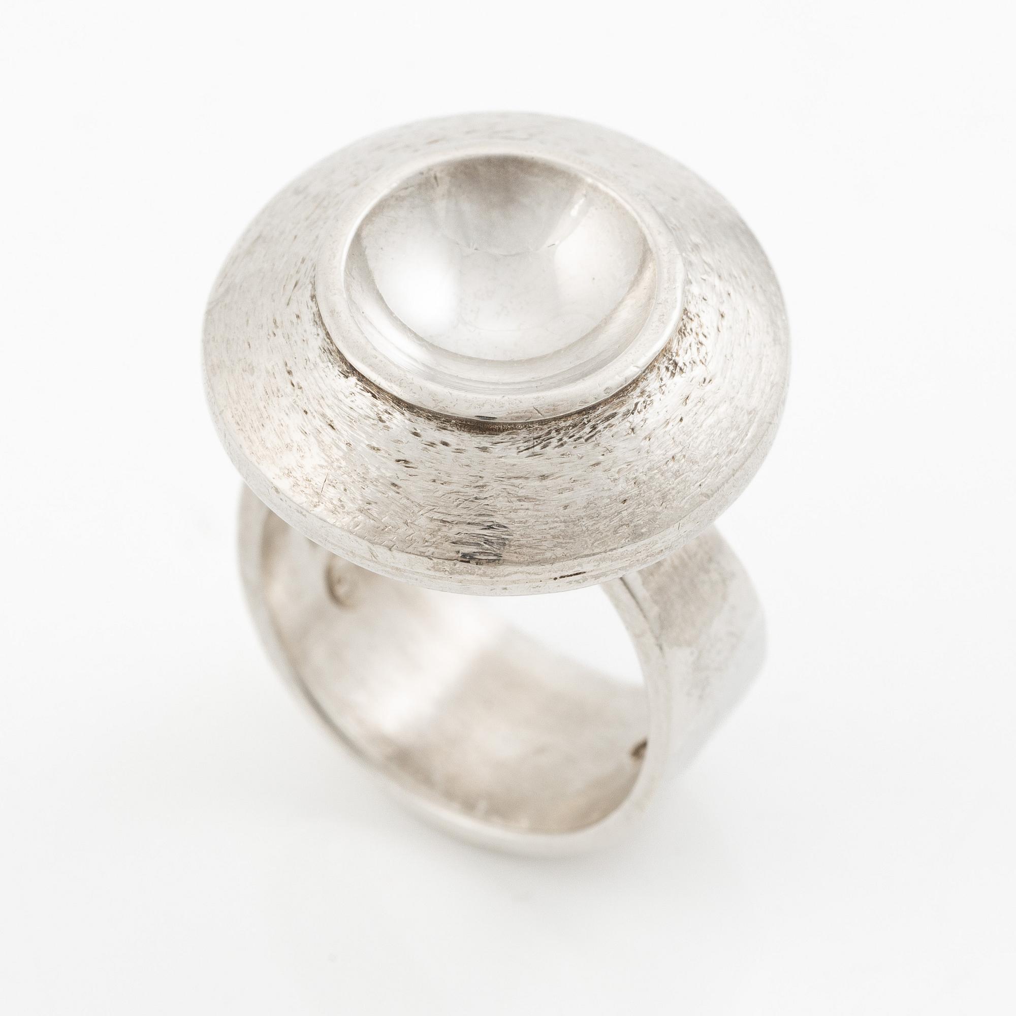 Sven-Erik Högberg, ring, silver, Göteborg 1974.